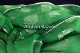 Green and gold leaf pattern wedding belt (Dismal Kamar) - Afghan Bazaar