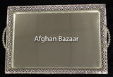 Large Silver Tray Both - Afghan Bazaar