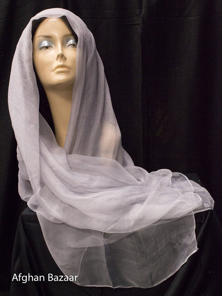 Thin Georgette Silk Scarf - Afghan Bazaar