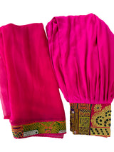 Nikkah Dress with Pink Pants and Pink Georgette Scarf