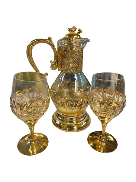 Goblet and Jug in Gold