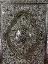 Metal Koran Box  and Based in Silver