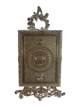 Metal Koran Box with Rhinestone in Silver