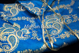 Blue and Gold Henna Wrap with Mirror Cover and Koran Cover - Afghan Bazaar