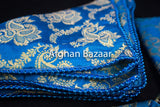 Blue and Gold Henna Wrap with Mirror Cover and Koran Cover - Afghan Bazaar