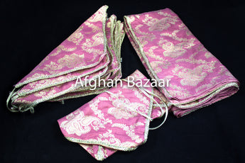 Carnation and Gold Henna Wrap with Mirror Cover and Koran Cover - Afghan Bazaar