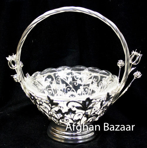 Silver Henna Basket - Afghan Bazaar