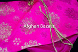 Hot Pink Henna Wrap with Mirror Cover and Koran Cover - Afghan Bazaar