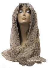 100% Georgette Silk Scarf - Thin - Afghan Bazaar