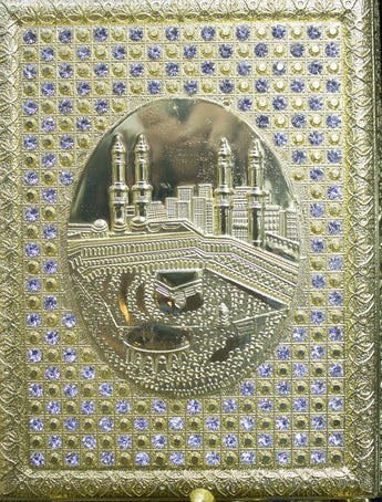 Gold Koran Box with Rhinestones - Afghan Bazaar