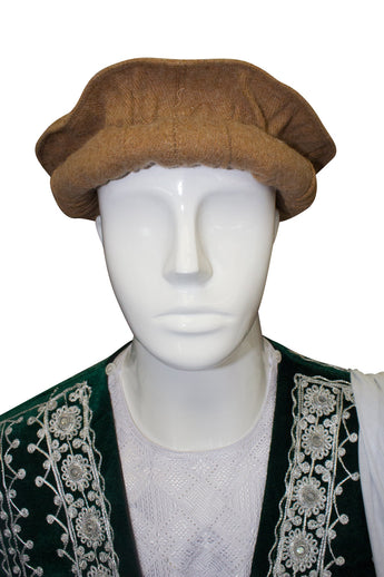 Afghan Hat Pakol - Khaki - Afghan Bazaar