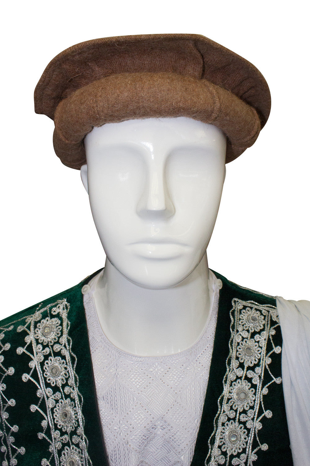 Afghan Hat Pakol - Light Brown - Afghan Bazaar