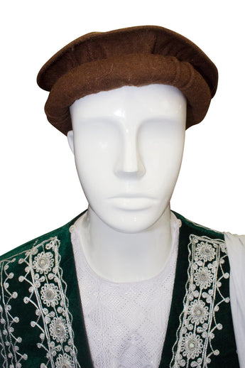 Afghan Hat Pakol - Dark Brown - Afghan Bazaar